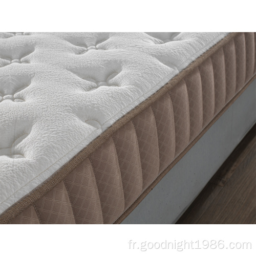 Matelas en mousse naturelle non toxique organique de matelas de poche de ressort confortable d&#39;ODM dans la boîte